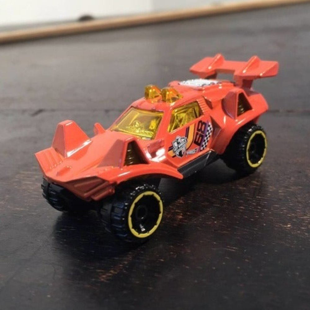 Ornge Car Action Figure Toy